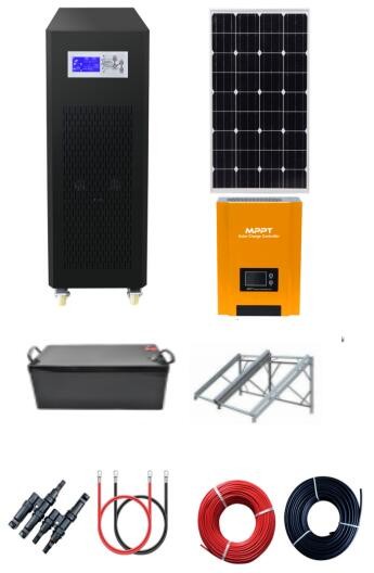 6400W Photovoltaikanlage Solaranlage Komplettpaket mit Lithium Batterie Wechselrichter SA6400-0%MwSt