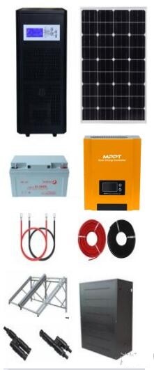 10KW Photovoltaikanlage Solaranlage Komplettpaket mit Gel Batterie,Wechselrichter SG10000